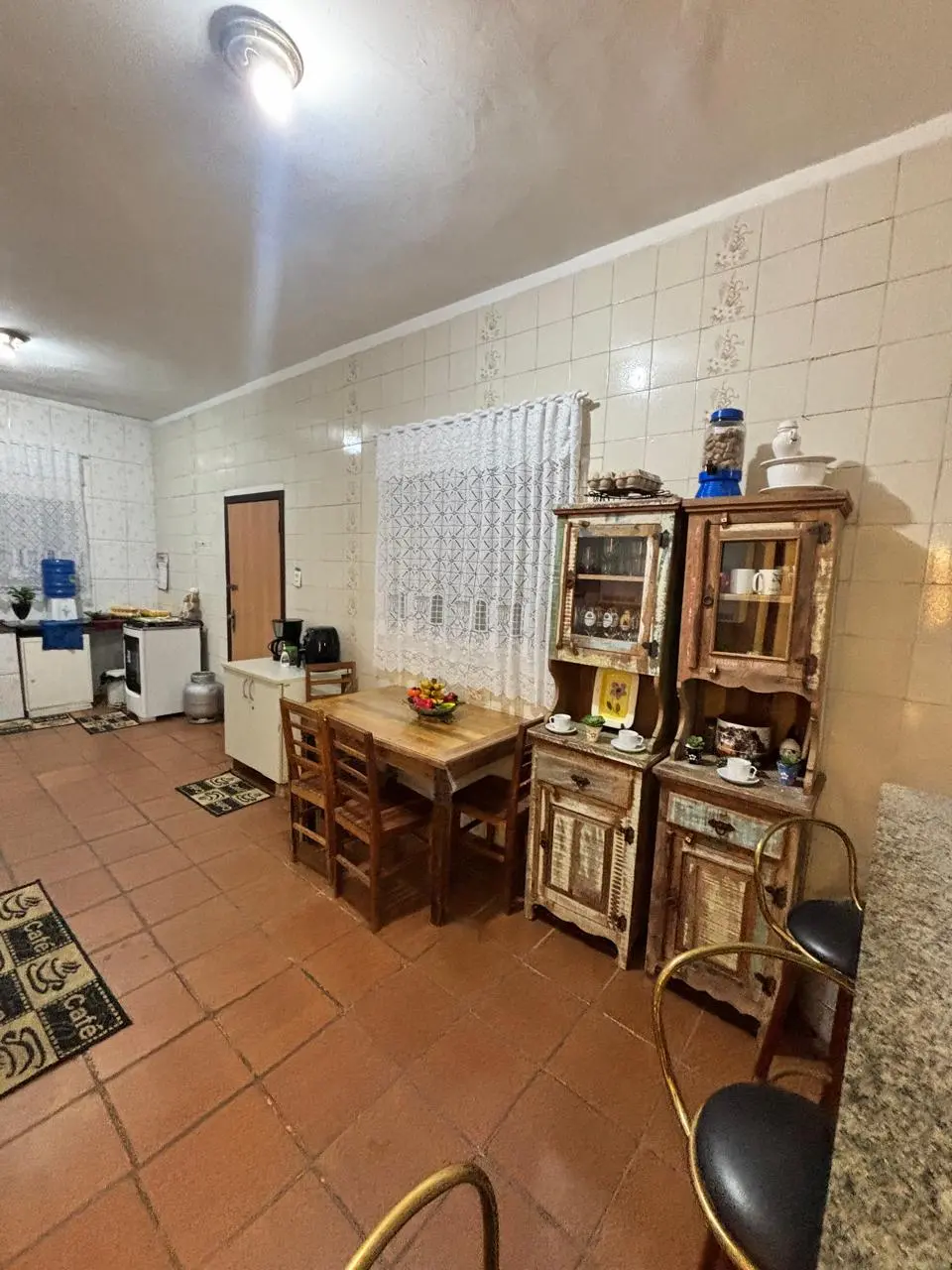 Cozinha interna do Sítio Recanto das Hortências