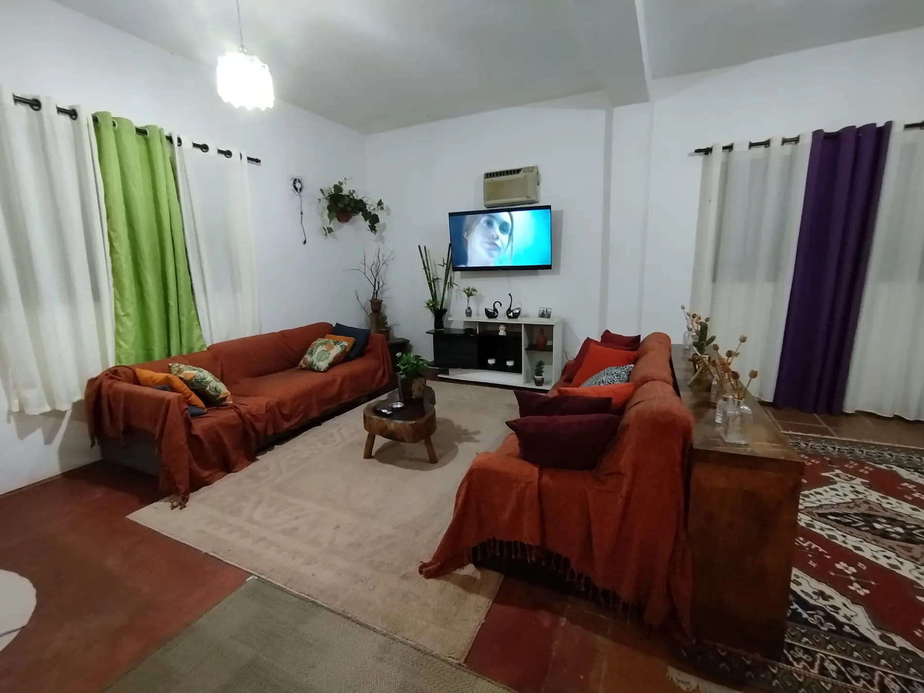 Sala principal do Sítio Recanto das Hortências