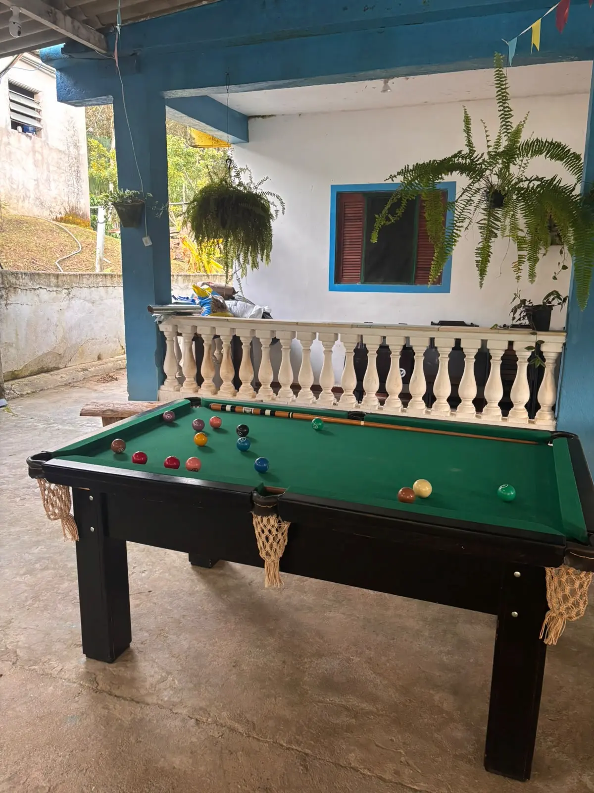 Mesa de sinuca do Sítio Recanto das Hortências